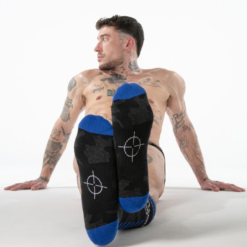 Locker Gear- Chaussettes Militaires Hautes Noires Taille Unique 3 LOCKER GEAR- CHAUSSETTES MILITAIRES HAUTES NOIRES TAILLE UNIQUE – Image 3