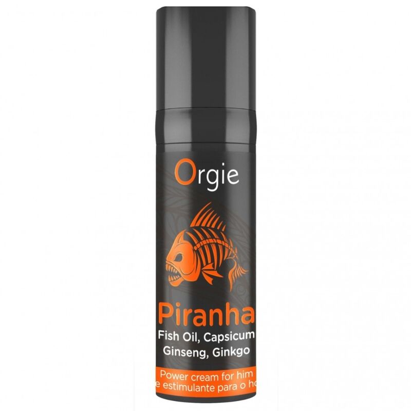 Orgie - Crème Énergisante Piranha Pour Lui 15 Ml 3 ORGIE - CRÈME ÉNERGISANTE PIRANHA POUR LUI 15 ML – Image 3