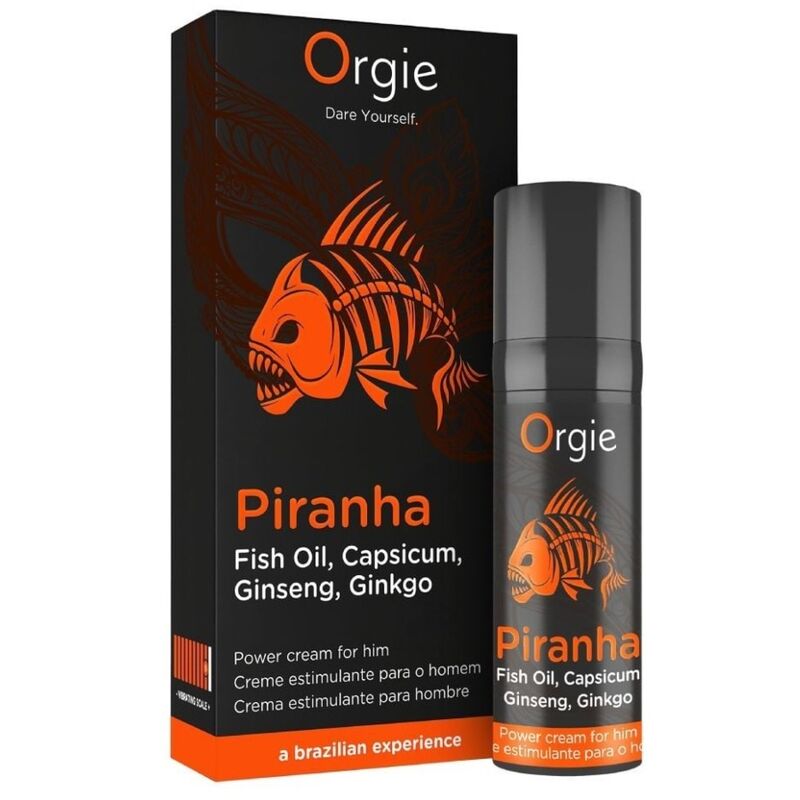 Orgie - Crème Énergisante Piranha Pour Lui 15 Ml 5 ORGIE - CRÈME ÉNERGISANTE PIRANHA POUR LUI 15 ML – Image 5