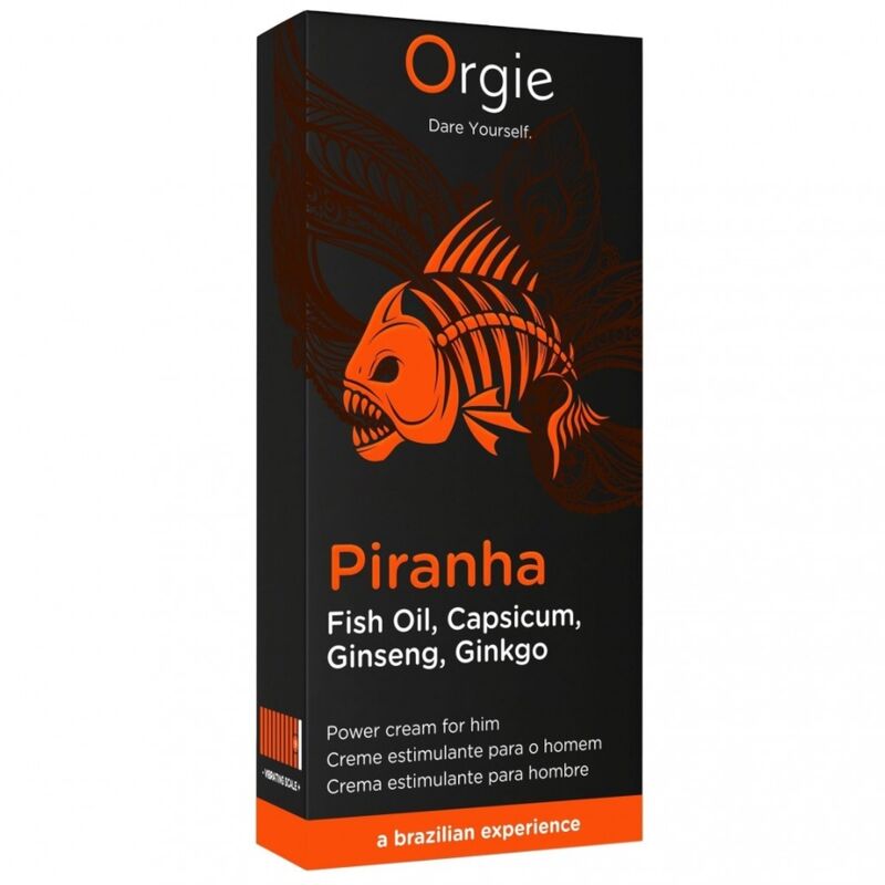 Orgie - Crème Énergisante Piranha Pour Lui 15 Ml 4 ORGIE - CRÈME ÉNERGISANTE PIRANHA POUR LUI 15 ML – Image 4