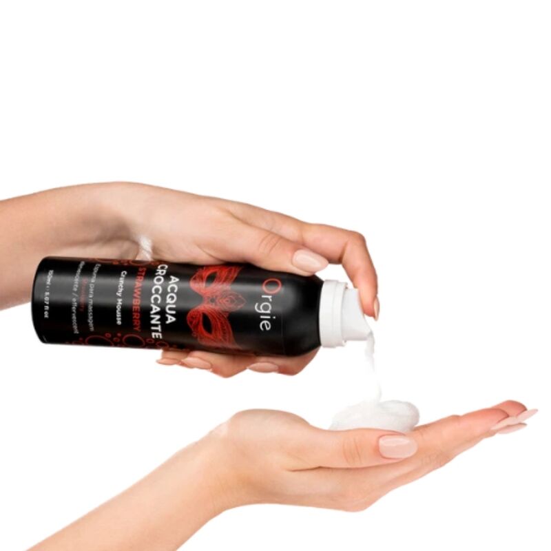 Orgie - Mousse De Massage Croquante À La Fraise Acqua Croccante 150 Ml 3 ORGIE - MOUSSE DE MASSAGE CROQUANTE À LA FRAISE ACQUA CROCCANTE 150 ML – Image 3