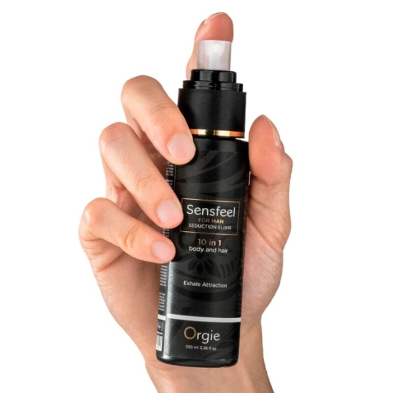 Orgie - Sensfeel Pour Homme Élixir De Séduction 10 En 1 Corps Et Cheveux 100 Ml 2 ORGIE - SENSFEEL POUR HOMME ÉLIXIR DE SÉDUCTION 10 EN 1 CORPS ET CHEVEUX 100 ML – Image 2