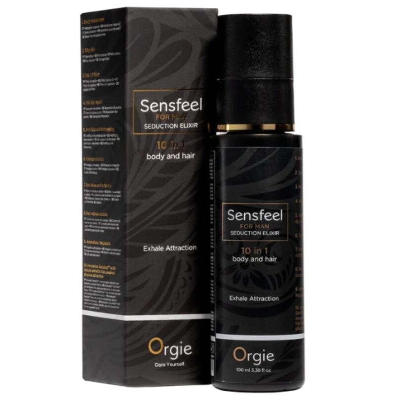 Orgie - Sensfeel Pour Homme Élixir De Séduction 10 En 1 Corps Et Cheveux 100 Ml 4 ORGIE - SENSFEEL POUR HOMME ÉLIXIR DE SÉDUCTION 10 EN 1 CORPS ET CHEVEUX 100 ML – Image 4