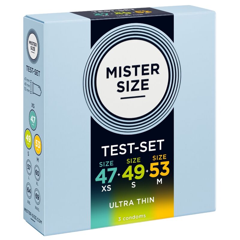 Mister Size - Pack Échantillon De Préservatif Taille 47-49-53 Mm (3 Unités) 2 MISTER SIZE - PACK ÉCHANTILLON DE PRÉSERVATIF TAILLE 47-49-53 MM (3 UNITÉS) – Image 2