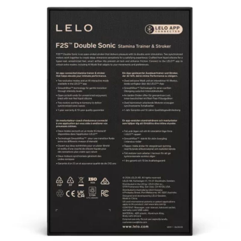 Lelo - F2S Double Sonic Stropheur Homme Avec Double Stimulation Sonique Tear 5 LELO - F2S DOUBLE SONIC STROPHEUR HOMME AVEC DOUBLE STIMULATION SONIQUE TEAR – Image 5