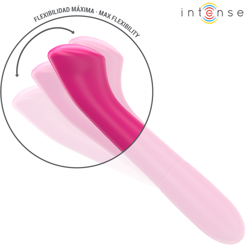 Intense - Paty 19 Cm Flexible 10 Vibrations Modèle 2 Rose 5 INTENSE - PATY 19 CM FLEXIBLE 10 VIBRATIONS MODÈLE 2 ROSE – Image 5
