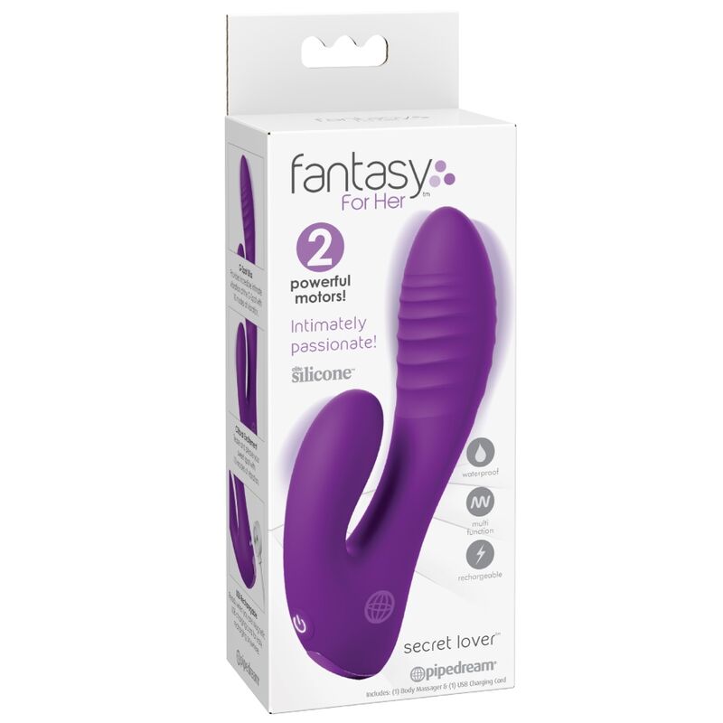 Fantasy For Her - Amant Secret Vibrateur Double Point Clitoris Rechargeable Violet 3 FANTASY FOR HER - AMANT SECRET VIBRATEUR DOUBLE POINT CLITORIS RECHARGEABLE VIOLET – Image 3