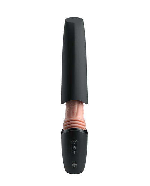 King Cock Plus - Godemichet En Silicone Professionnel Avec Accélérateur, Vibration Et Lumière Chauffante 12,7 Cm 4 KING COCK PLUS - GODEMICHET EN SILICONE PROFESSIONNEL AVEC ACCÉLÉRATEUR, VIBRATION ET LUMIÈRE CHAUFFANTE 12,7 CM – Image 4