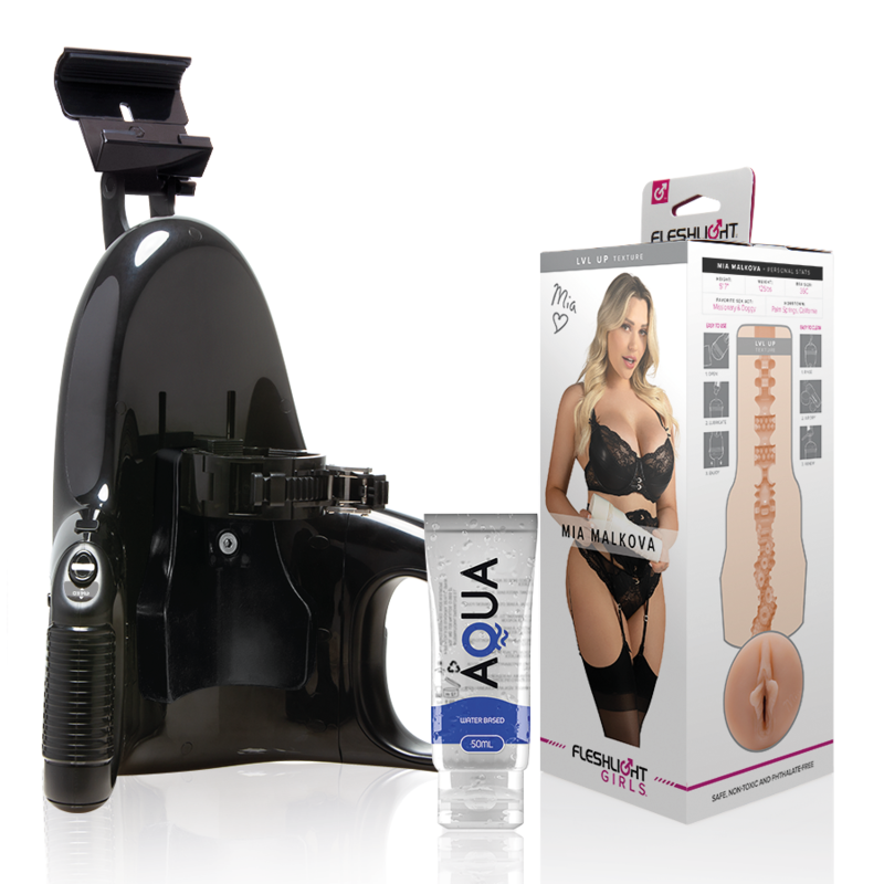 Fleshlight - Mia Malkova Vagina Lvl Up + Lancement Universel + Lubrifiant De Qualité Aqua 50 Ml 2 FLESHLIGHT - MIA MALKOVA VAGINA LVL UP + LANCEMENT UNIVERSEL + LUBRIFIANT DE QUALITÉ AQUA 50 ML – Image 2