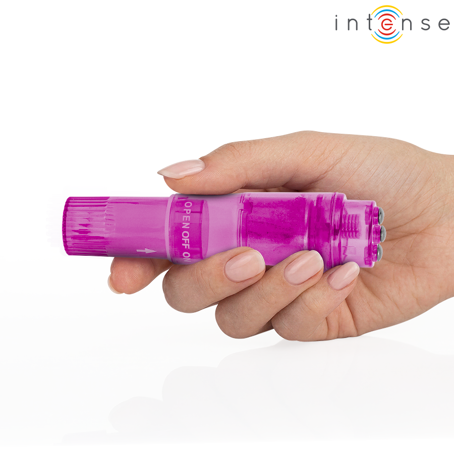 Intense - Mini Masseur Kurt Avec 4 Têtes Interchangeables Rose 4 INTENSE - MINI MASSEUR KURT AVEC 4 TÊTES INTERCHANGEABLES ROSE – Image 4