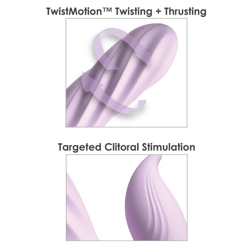 Fantasy For Her - Vibrateur Fantasy Twist Avec Rotation Et Pousse Violette 4 FANTASY FOR HER - VIBRATEUR FANTASY TWIST AVEC ROTATION ET POUSSE VIOLETTE – Image 4