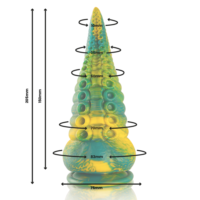 Epic - Godemichet Tentacule Vert Cetus Grande Taille 4 EPIC - GODEMICHET TENTACULE VERT CETUS GRANDE TAILLE – Image 4