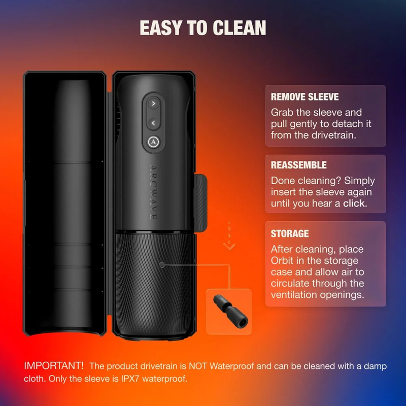 Arcwave - Orbit Masturbateur Masculin Rotatif À 360° Avec Contrôle Par Application Noir 5 ARCWAVE - ORBIT MASTURBATEUR MASCULIN ROTATIF À 360° AVEC CONTRÔLE PAR APPLICATION NOIR – Image 5