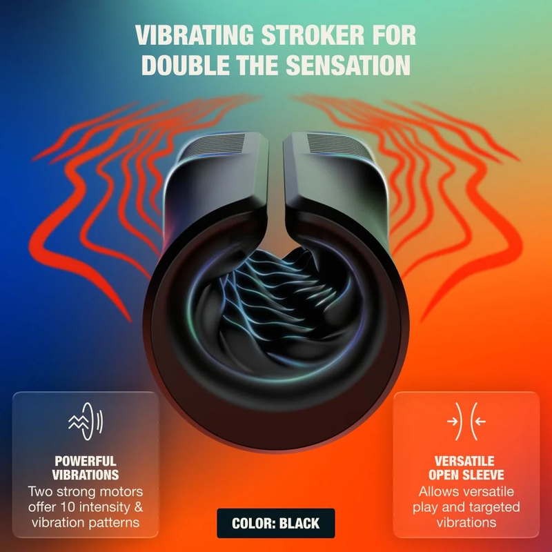 Arcwave - Zing Stroker Masculin Vibrant À Double Moteur Noir 3 ARCWAVE - ZING STROKER MASCULIN VIBRANT À DOUBLE MOTEUR NOIR – Image 3