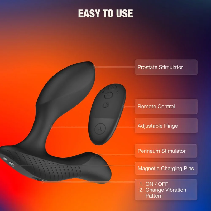 Arcwave - Perk Masseur De Prostate Vibrant À Double Moteur Et Télécommande Noir 5 ARCWAVE - PERK MASSEUR DE PROSTATE VIBRANT À DOUBLE MOTEUR ET TÉLÉCOMMANDE NOIR – Image 5
