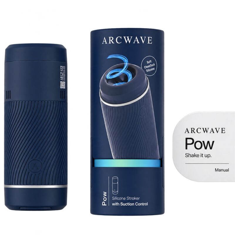 Arcwave - Pow Stroker Manuel Avec Contrôle De L'Aspiration Bleu 3 ARCWAVE - POW STROKER MANUEL AVEC CONTRÔLE DE L'ASPIRATION BLEU – Image 3