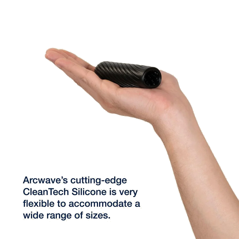 Arcwave - Ghost Stroker Réversible En Silicone Noir 3 ARCWAVE - GHOST STROKER RÉVERSIBLE EN SILICONE NOIR – Image 3