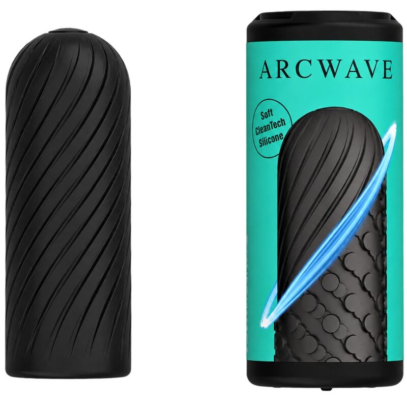 Arcwave - Ghost Stroker Réversible En Silicone Noir 2 ARCWAVE - GHOST STROKER RÉVERSIBLE EN SILICONE NOIR – Image 2