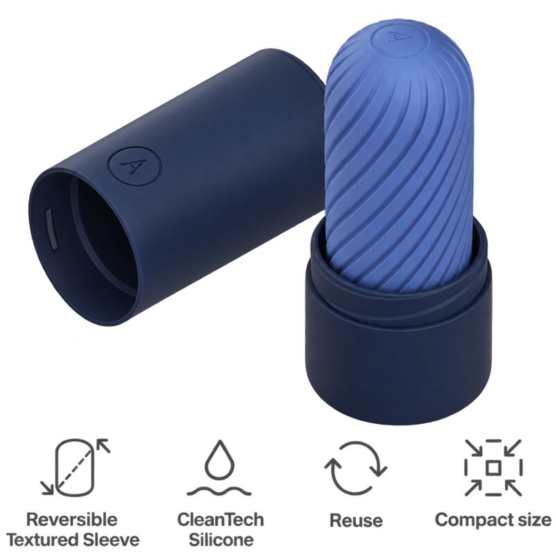 Arcwave - Ghost Stroker Réversible En Silicone Bleu 3 ARCWAVE - GHOST STROKER RÉVERSIBLE EN SILICONE BLEU – Image 3