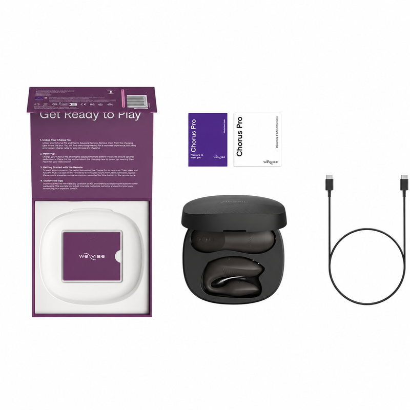 We-Vibe - Chorus Pro Vibrateur Premium Pour Couples Noir Satiné 4 WE-VIBE - CHORUS PRO VIBRATEUR PREMIUM POUR COUPLES NOIR SATINÉ – Image 4
