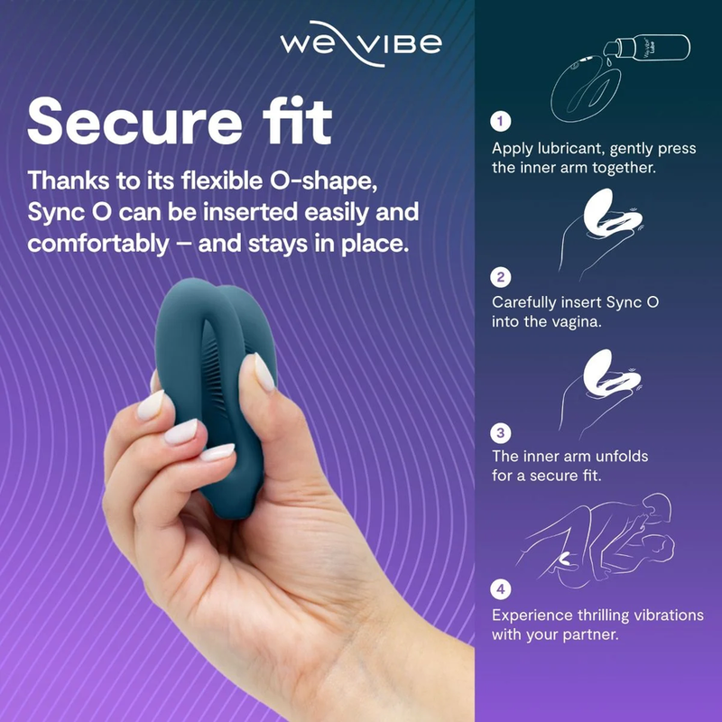 We-Vibe - Sync 2 Vibrateur Réglable Pour Couples Vert Velours 5 WE-VIBE - SYNC 2 VIBRATEUR RÉGLABLE POUR COUPLES VERT VELOURS – Image 5