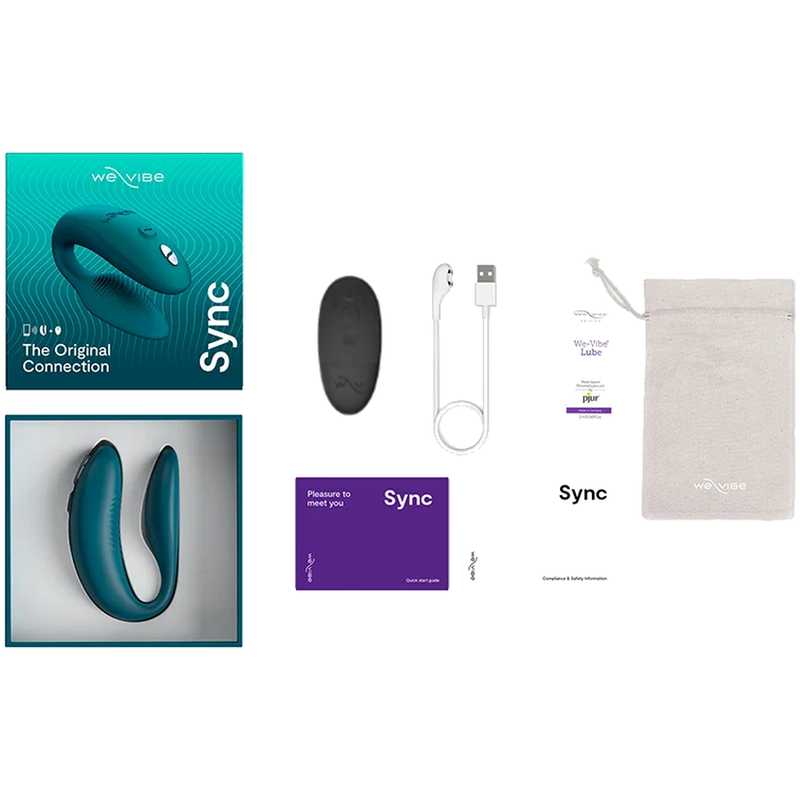We-Vibe - Sync 2 Vibrateur Réglable Pour Couples Vert Velours 3 WE-VIBE - SYNC 2 VIBRATEUR RÉGLABLE POUR COUPLES VERT VELOURS – Image 3