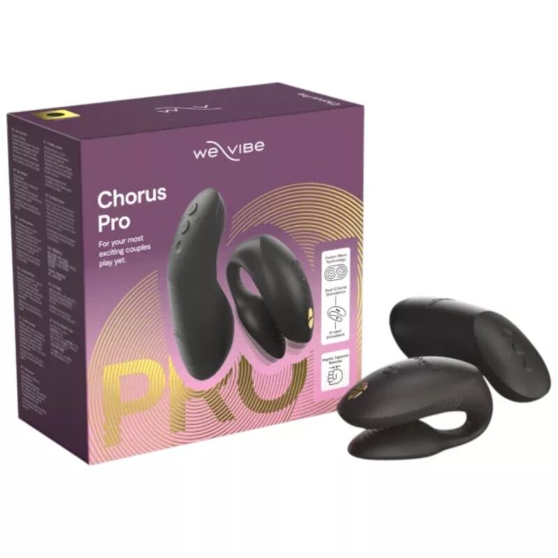 We-Vibe - Chorus Pro Vibrateur Premium Pour Couples Noir Satiné 2 WE-VIBE - CHORUS PRO VIBRATEUR PREMIUM POUR COUPLES NOIR SATINÉ – Image 2