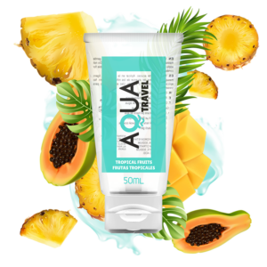 AQUA TRAVEL - SAVEUR LUBRIFIANT A BASE DEAU FRUITS TROPICAUX - 50 ML
