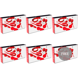 EXPERIENCE - KIT FÉTICHE BDSM SÉRIE ROUGE 5+1 GRATUIT