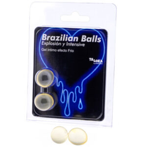 TALOKA - 2 BALLES BRÉSILIENNES GEL EXCITANT EFFET FROID  VIBRATION