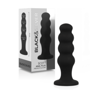 BLACKSILVER - PLUG ANAL EN SILICONE SCOTT PREMIUM NOIR