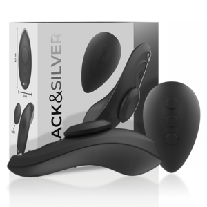 BLACKSILVER - CULOTTE VIBRANTE RECHARGEABLE EN SILICONE PRESTON NOIRE