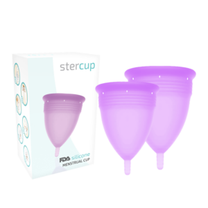 STERCUP - COUPE MENSTRUELLE EN SILICONE FDA TAILLE S + L LILAS
