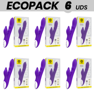 ECOPACK 6 UNITÉS - VIBRATEUR GALATEA GALO LILAS COMPATIBLE AVEC LA TECHNOLOGIE SANS FIL WATCHME