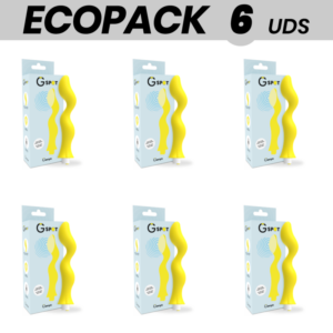 ECOPACK 6 UNITÉS - G-SPOT GAVYN JAUNE VIBRATEUR