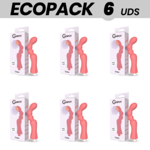 ECOPACK 6 UNITÉS - G-SPOT GOHAN VIBRATEUR LIGHT RED