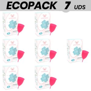 ECOPACK 7 UNITÉS - COUPE MENSTRUELLE EN SILICONE MEDICAL INTIMICHIC