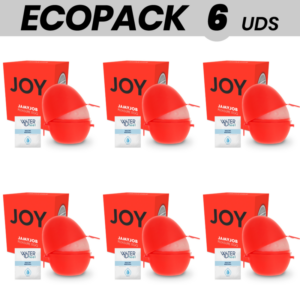 ECOPACK 6 UNITÉS - JAMYJOB MASTURBATEUR DISCRET OEUF ROUGE VERSION JOY