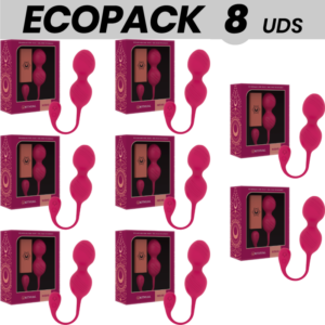 ECOPACK 7 UNITÉS - RITHUAL NISHA BALLES DE KEGEL VIBRANTES RECHARGEABLES ORCHIDÉE 7 + 1 OFFERTE