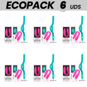 ECOPACK 6 UNITÉS - WEARWATCH DOUBLE VIBRATEUR TECHNOLOGIE WATCHME FUCHSIA / EAU DE MER