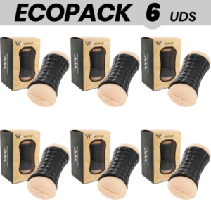 ECOPACK 6 UNITÉS - WOMANVIBE MASTURBATEUR DOUBLE GUMY