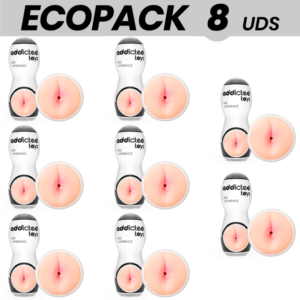 ECOPACK 8 UNITÉS - ADDICTED TOYS MASTURBATEUR ANO 2.0