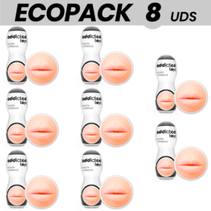 ECOPACK 8 UNITÉS - ADDICTED TOYS MASTURBATEUR DE BOUCHE2.0