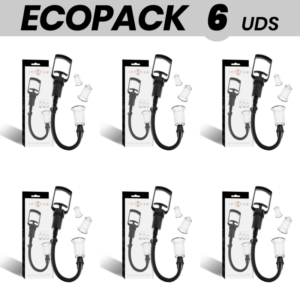 ECOPACK 6 UNITÉS - POMPE INTENSE POUR ASPIRATION DE TÉTONS POUR FEMMES