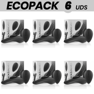 ECOPACK 6 UNITÉS - CULOTTE VIBRANTE RECHARGEABLE EN SILICONE BLACKSILVER PRESTON NOIRE