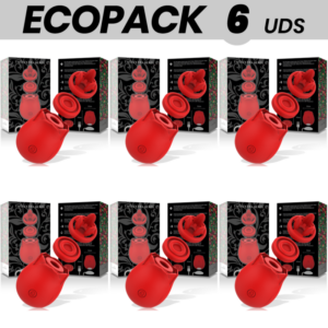 ECOPACK 6 UNITÉS - MIA STIMULATEUR CLITORAL DEUX TÊTES 3 EN 1 ÉDITION DE LUXE