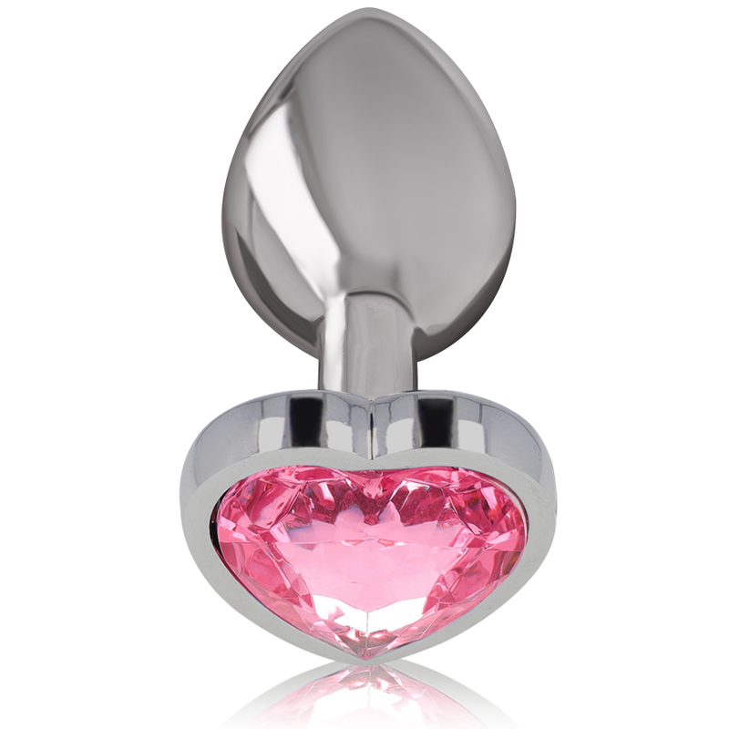 INTENSE - PLUG ANAL EN MÉTAL ALUMINIUM COEUR ROSE TAILLE S – Image 2