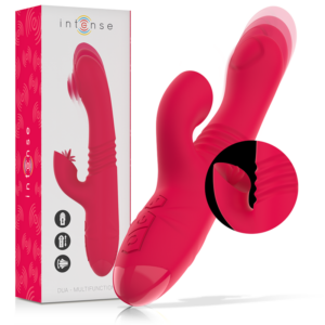 INTENSE - VIBRATEUR UP  DOWN RECHARGEABLE MULTIFONCTION DUA AVEC LANGUE ROUGE