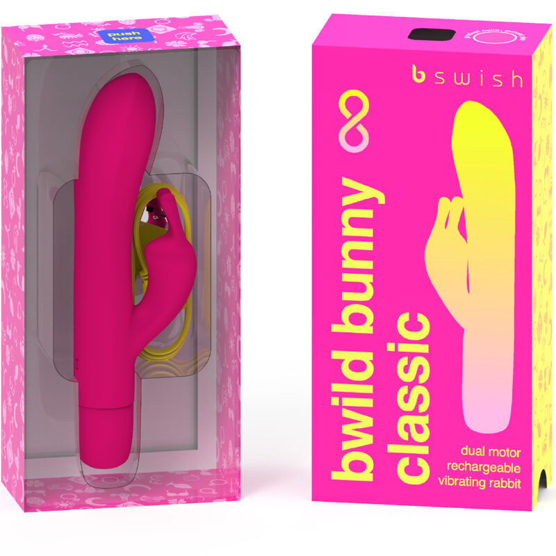 B SWISH - VIBRATEUR RECHARGEABLE CLASSIQUE BWILD BUNNY INFINITE SILICONE ROSE – Image 2
