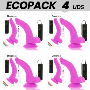 ECOPACK 6 UNITÉS - DIVERSIA GODE VIBRANT FLEXIBLE VIOLET 21.5 CM -O- 4.5 CM